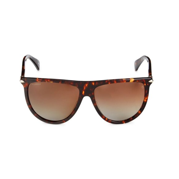 RAG & BONE 57MM Round Sunglasses Brown - Picture 2 of 12